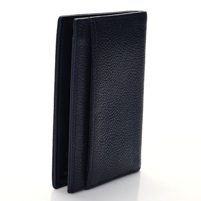 Chanel Caviar Timeless CC Timeless Card Holder Wallet Navy 3 of 6