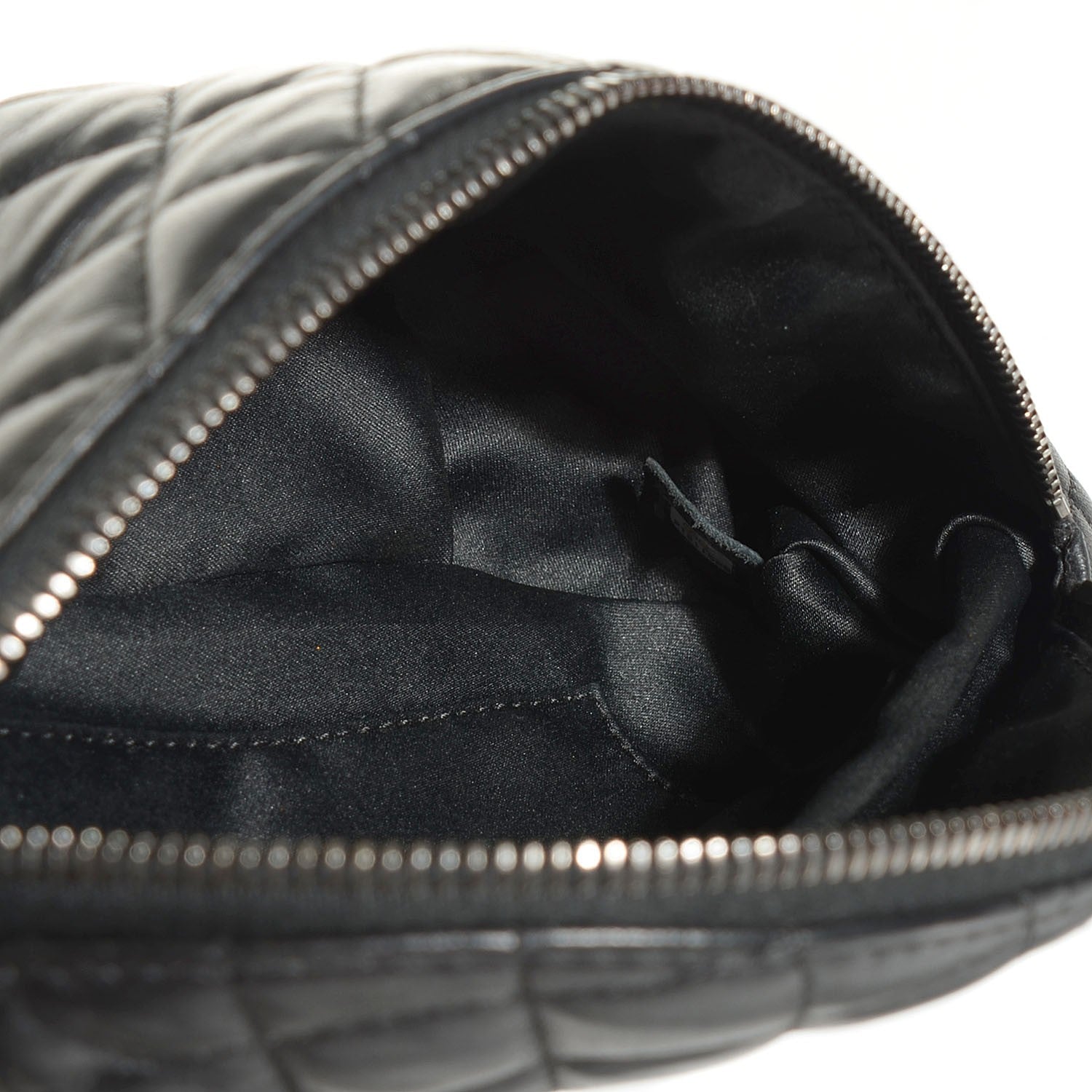 Chanel Lambskin Quilted Banane Waist Bag Fanny Pack Black 5 of 7
