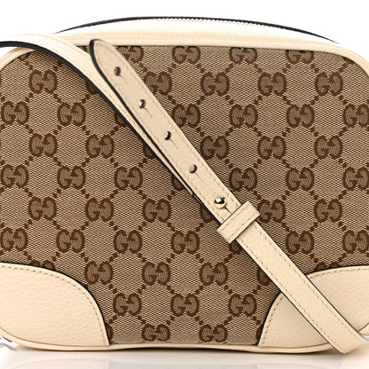 Gucci Monogram Dollar Calfskin Mini Bree Messenger Bag Beige Ebony Avoire 8 of 10