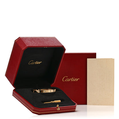 Cartier 18K Yellow Gold 10 Diamond LOVE Bracelet 17 6 of 6