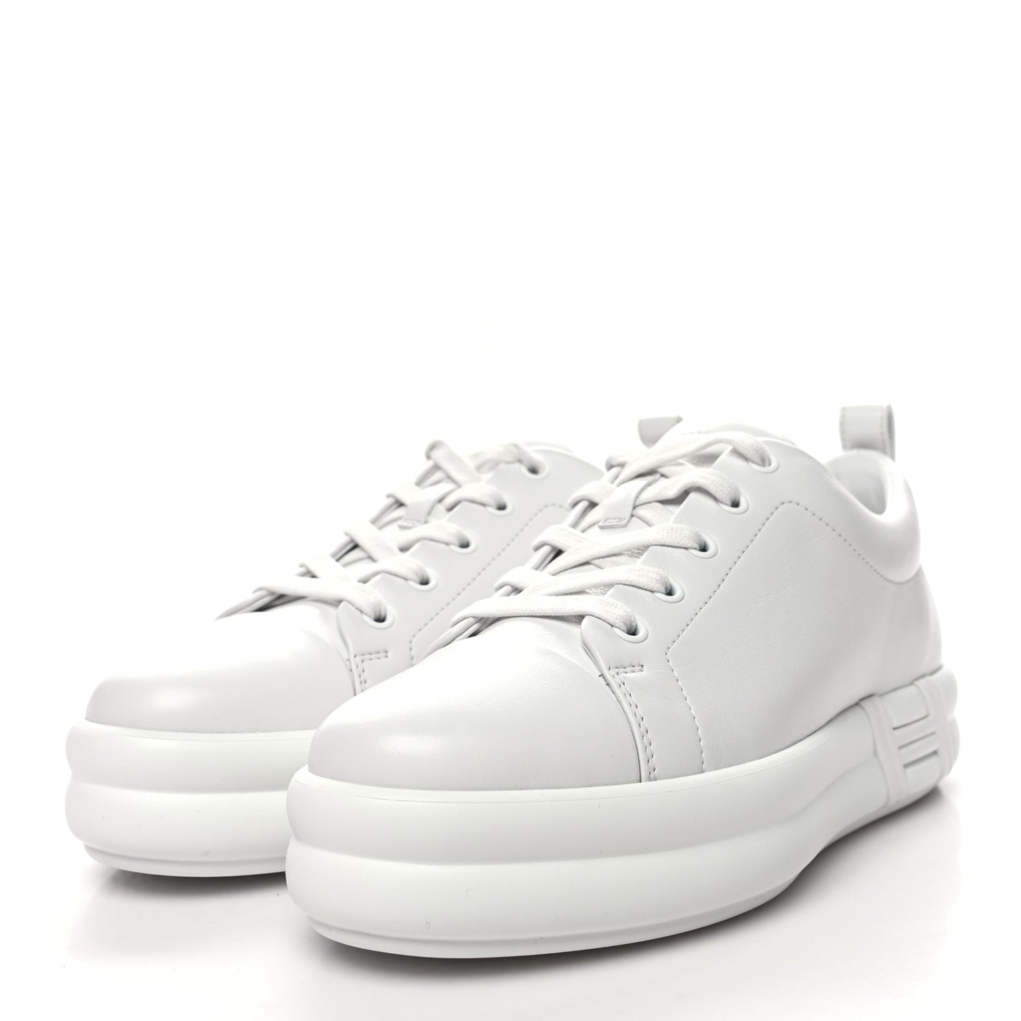 Calfskin Womens Happy Sneakers 37 White