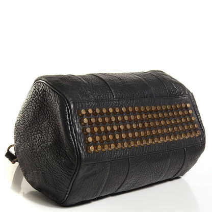 Alexander Wang Pebbled Lambskin Rocco Black Antique Brass Hardware 4 of 9