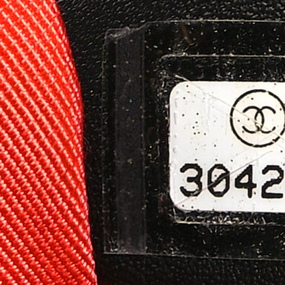 Chanel Tweed Quilted Large Chanel 19 Flap Black Orange Blue 7 of 9