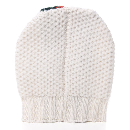 Gucci Wool Web Beanie Hat S White 2 of 4