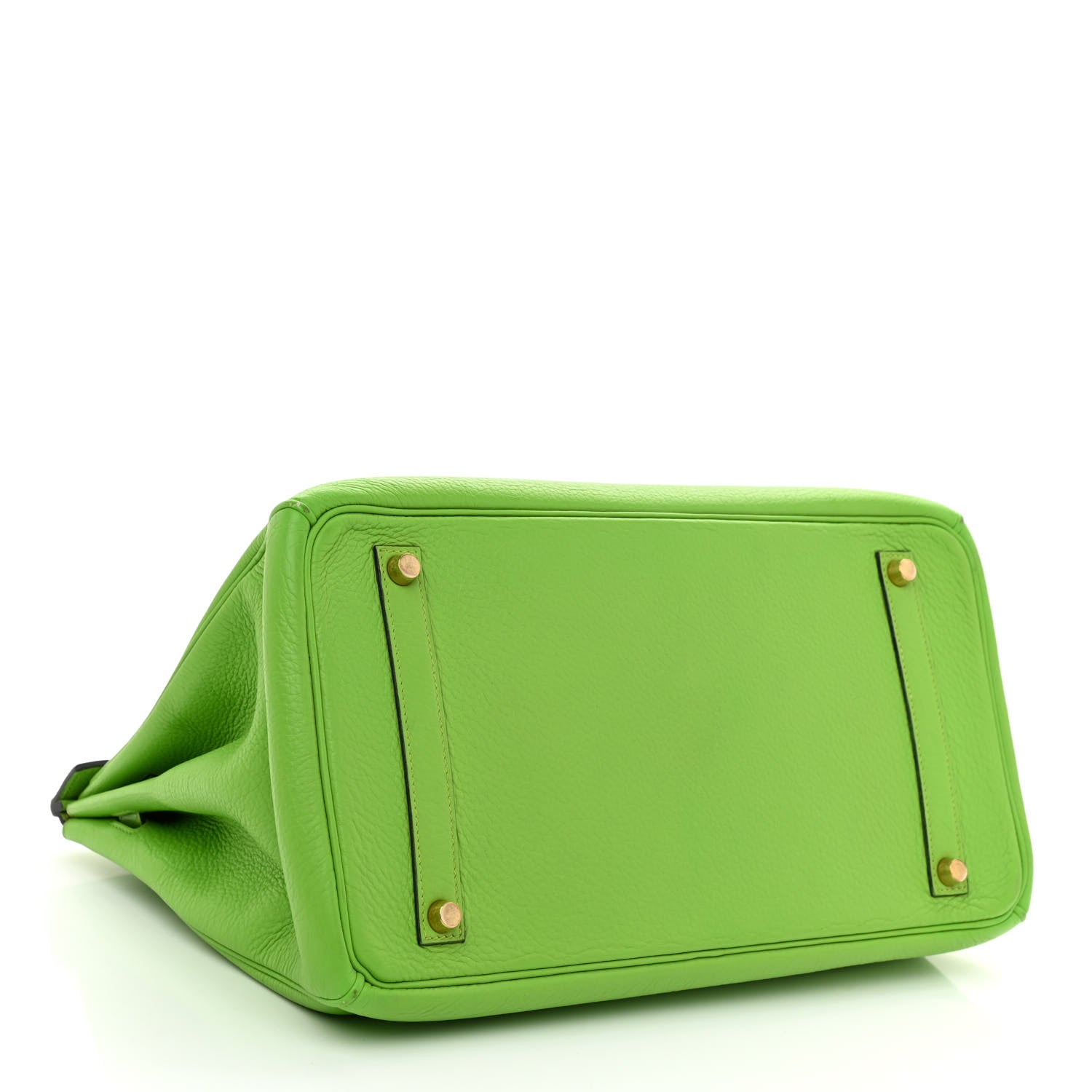 Hermes Taurillon Clemence Birkin 35 Vert Cru 3 of 13