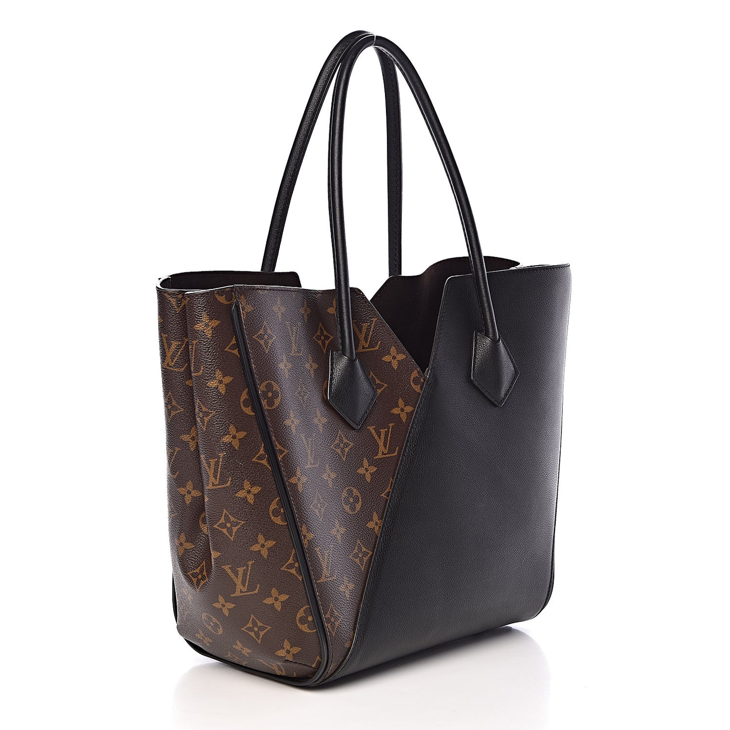 Calfskin Monogram Kimono Tote Black
