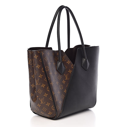 Louis Vuitton Calfskin Monogram Kimono Tote Black 3 of 9