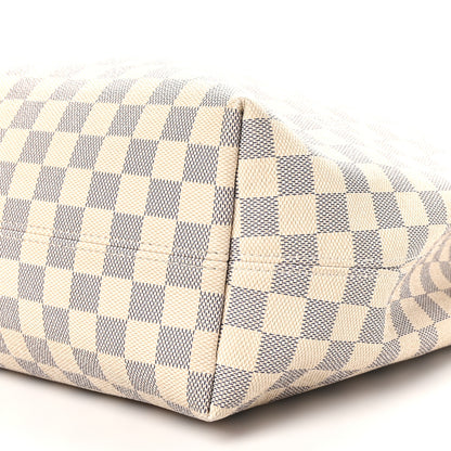 Louis Vuitton Damier Azur Graceful MM Rose Ballerine 9 of 10