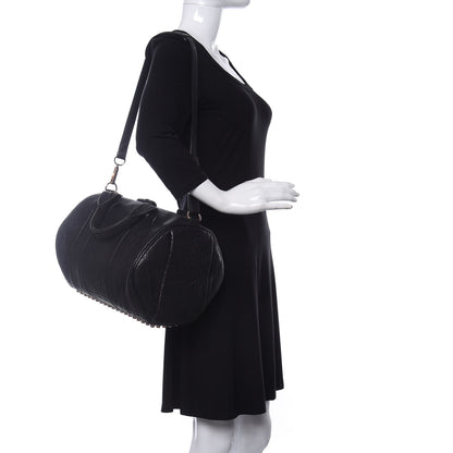 Alexander Wang Pebbled Lambskin Rocco Black Rose Gold Hardware 2 of 9