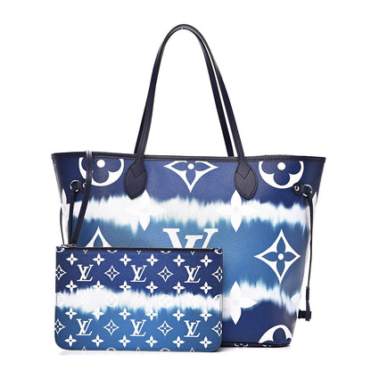 Louis Vuitton Monogram Escale Neverfull MM Blue 1 of 9