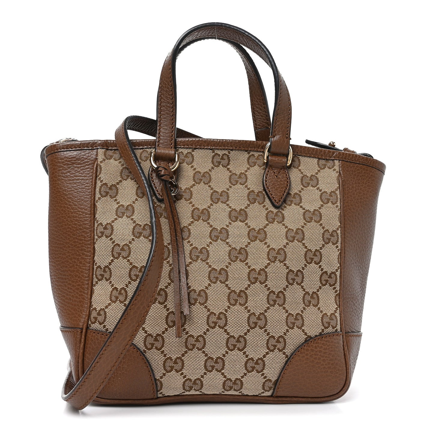 Monogram Small Bree Tote Beige Tabacco