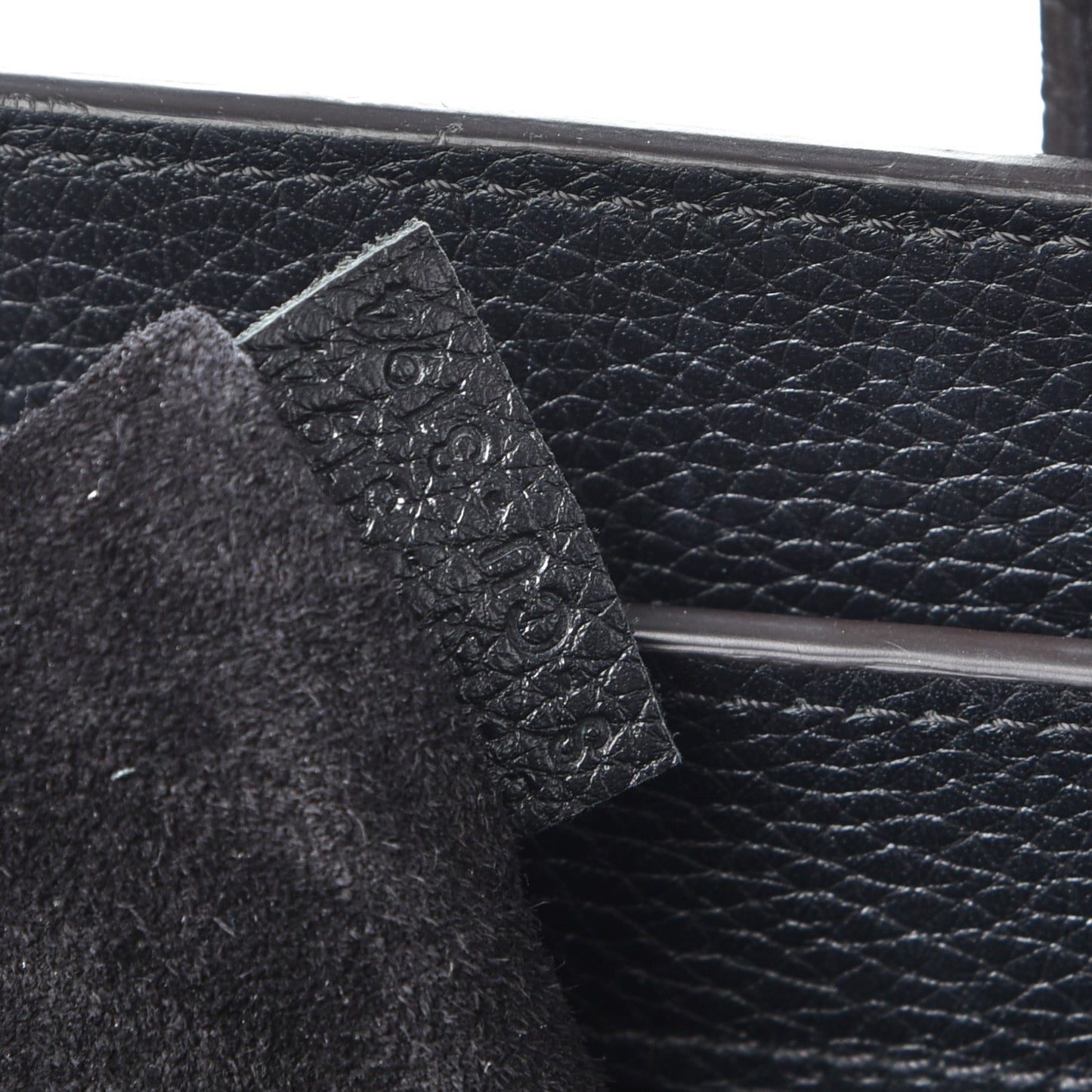 Drummed Calfskin Mini Luggage Black