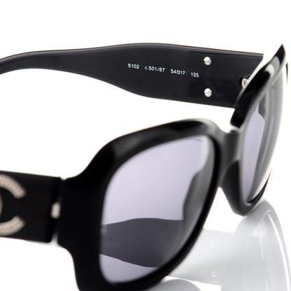 Chanel CC Sunglasses 5102 Black 5 of 8
