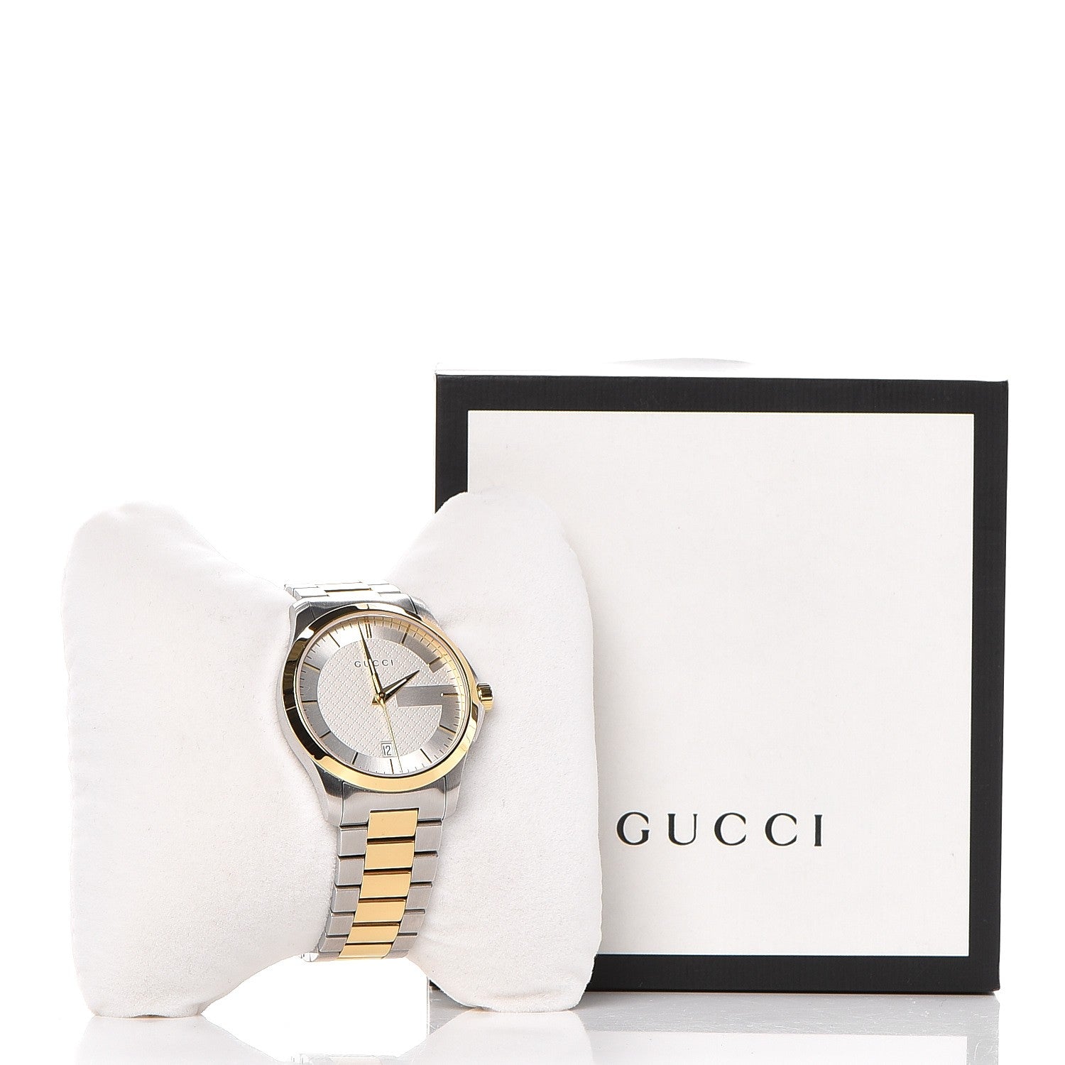 Gucci Stainless Steel 38mm G-Timeless Two Tone Quartz Watch 8 of 8