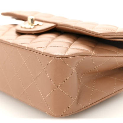 Chanel Lambskin Quilted Small Double Flap Brown 10 of 11