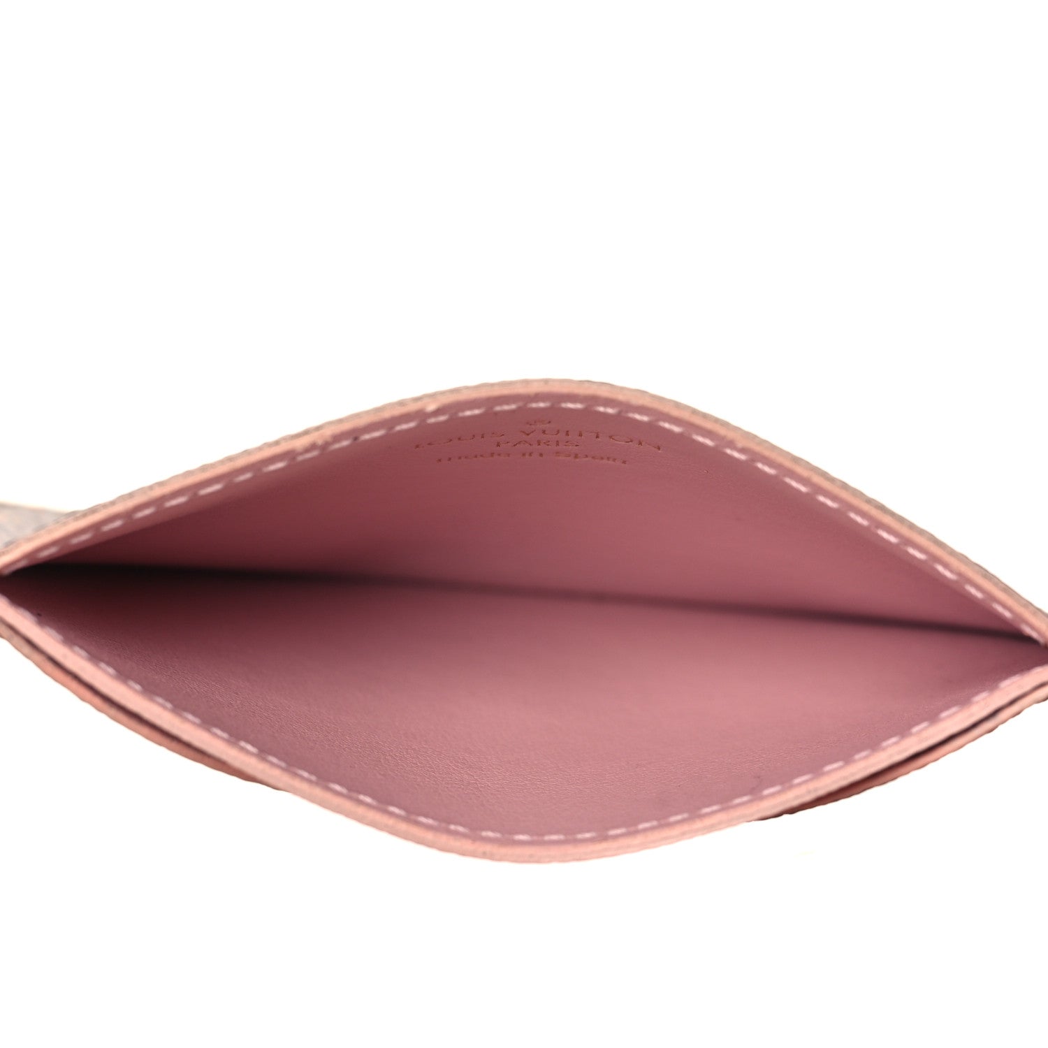 Louis Vuitton Damier Ebene Caissa Card Holder Rose Ballerine 5 of 7