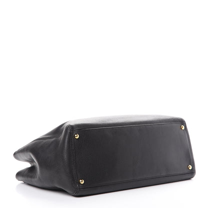 Chanel Calfskin Cerf Executive Shopper Tote Black 3 of 19