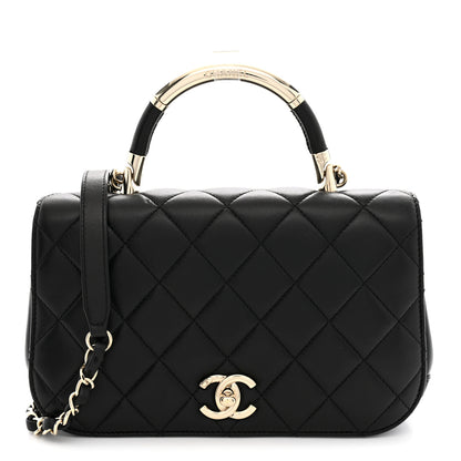 Chanel Lambskin Small Carry Chic Flap Black 1 of 10