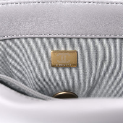 Chanel Lambskin Quilted Medium Chanel 19 Flap Grey 7 of 10