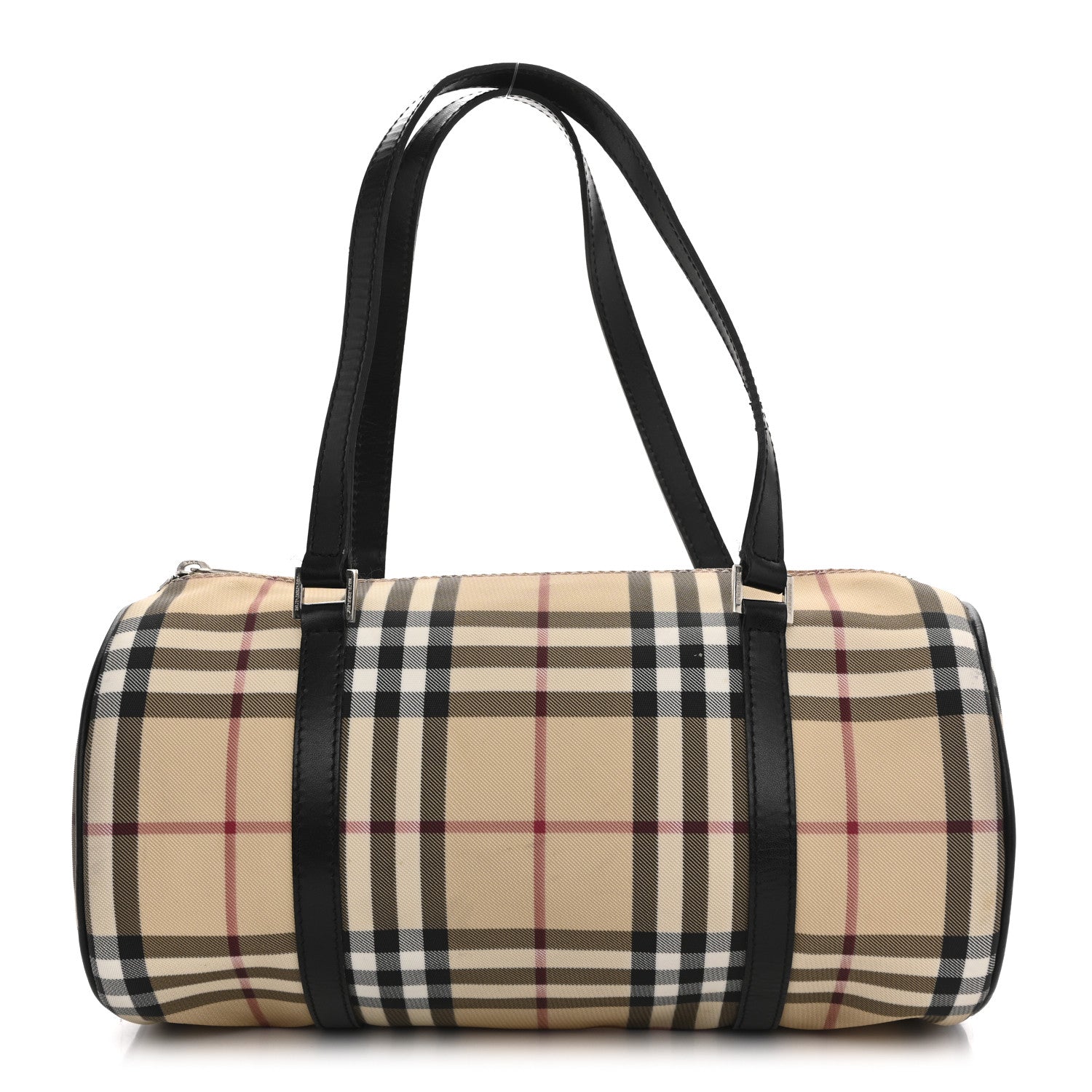Burberry Nova Check Barrel Bag Black 1 of 17