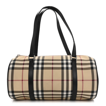Burberry Nova Check Barrel Bag Black 1 of 17