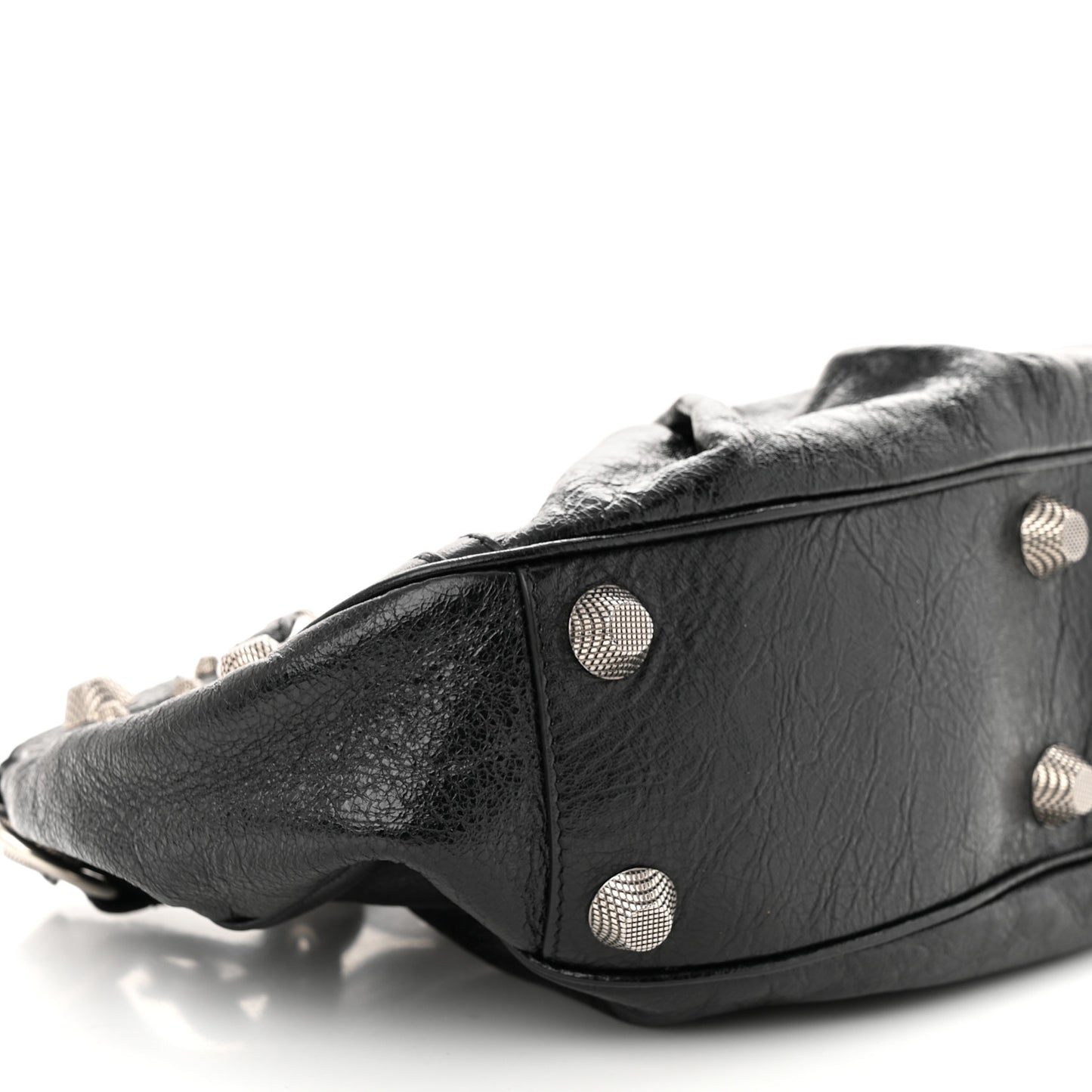 Agneau Arena Small Le Cagole Shoulder Bag Black