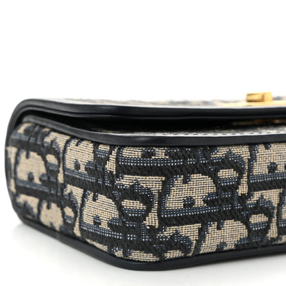 Christian Dior Oblique Calfskin Small Miss Caro Pouch With Chain Blue 9 of 11