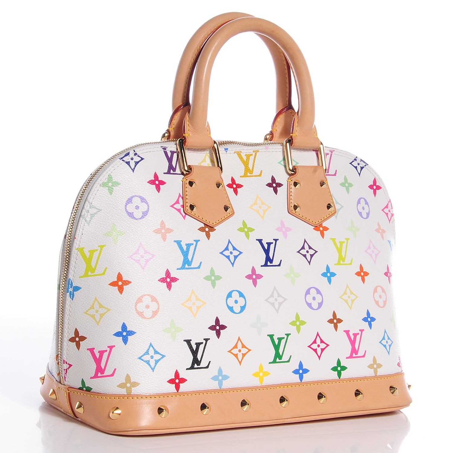 Louis Vuitton Monogram Multicolor Alma White 3 of 7