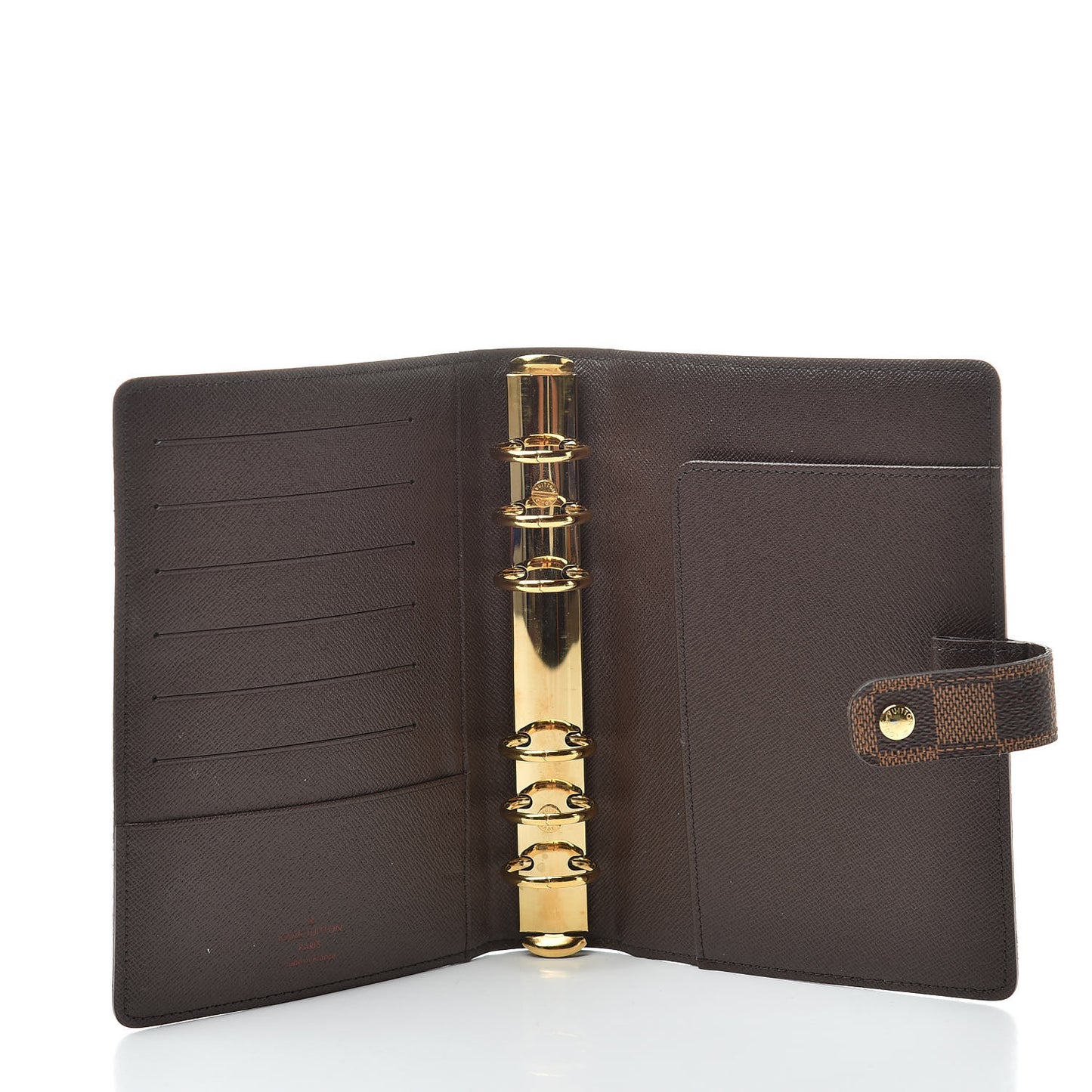 Damier Ebene Medium Ring Agenda Cover