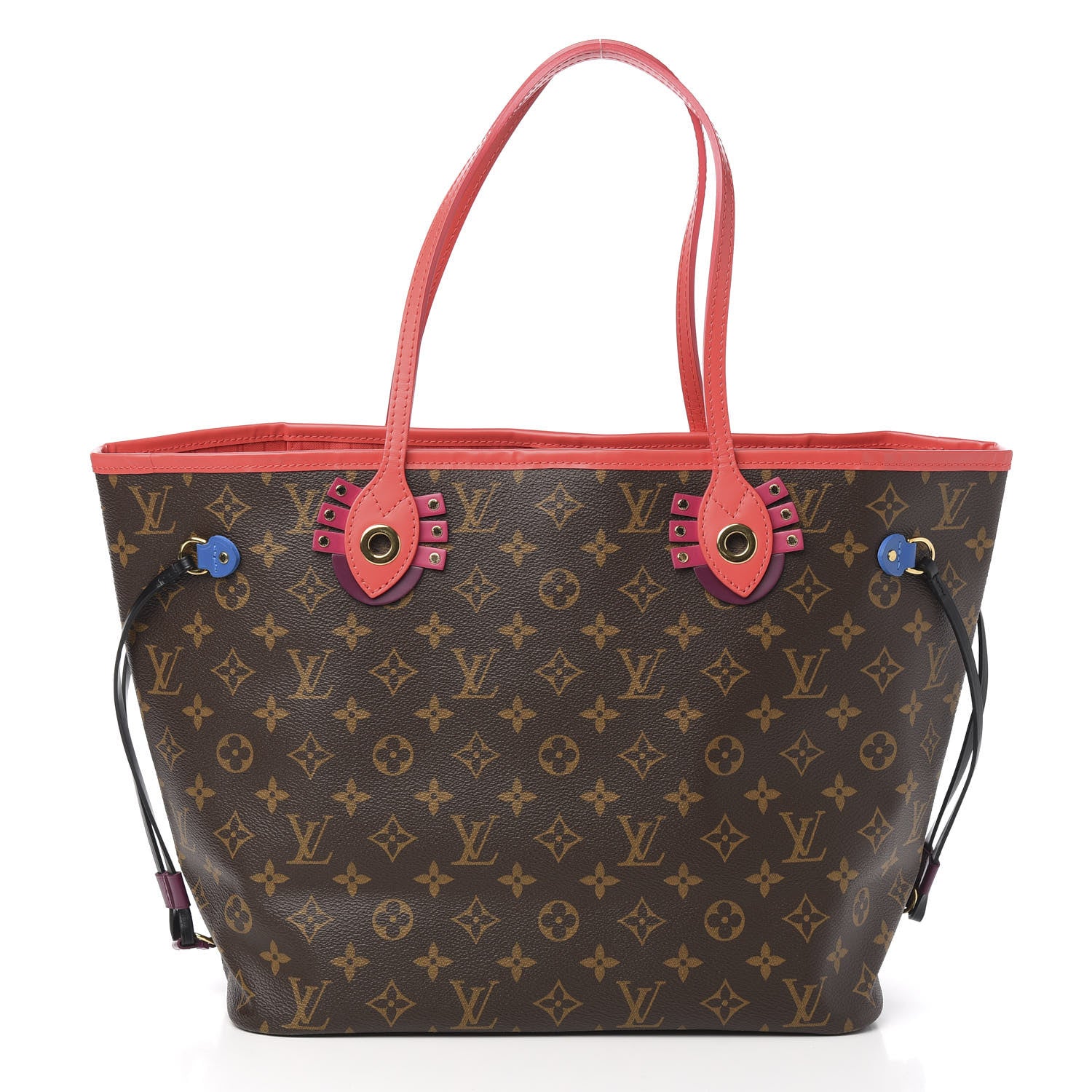 Louis Vuitton Monogram Totem Neo Neverfull MM Flamingo 2 of 10