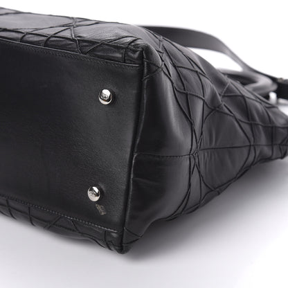 Christian Dior Lambskin Cannage Medium Granville Tote Black 8 of 14