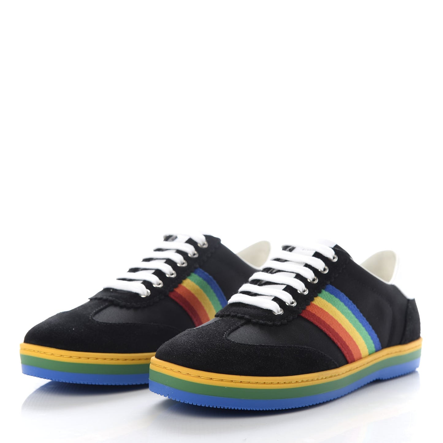 Suede Rainbow Womens G74 Sneakers 35 Black