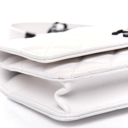 Chanel Caviar Quilted My Everything Wallet On Chain WOC White 11 of 17