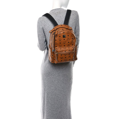 MCM Visetos Small Stark Backpack Cognac 3 of 8