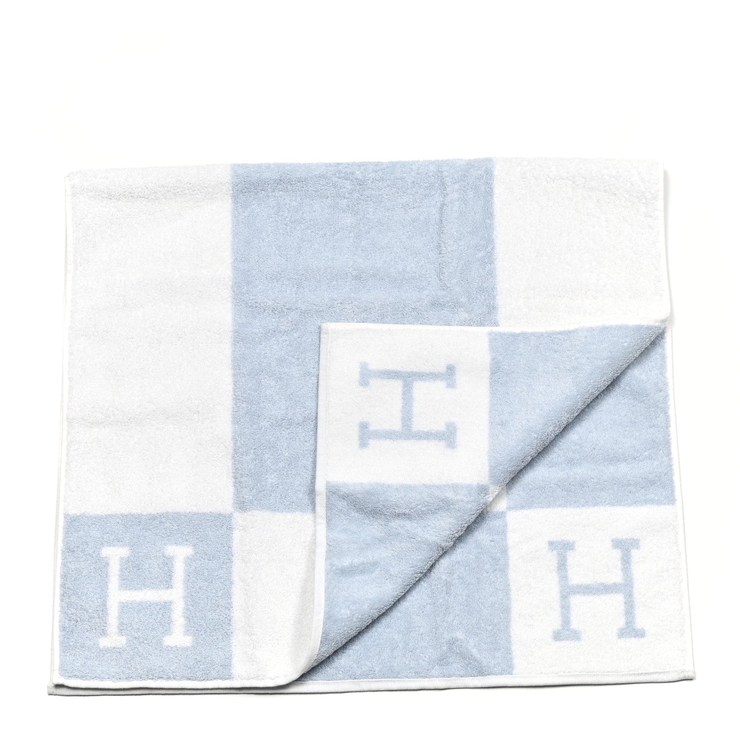 Hermes Cotton Avalon Bath Towel Bleu Glacier 1 of 4