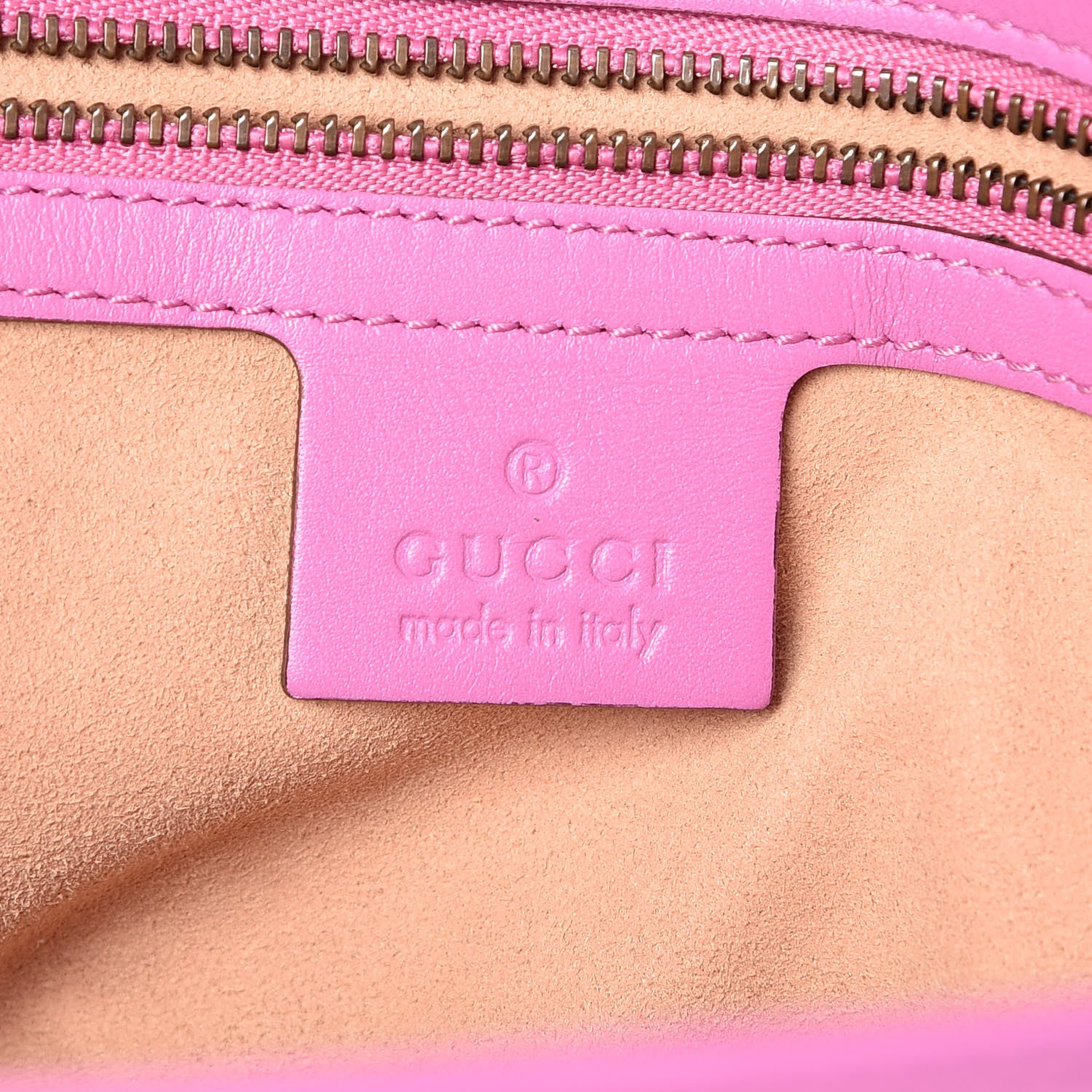 Gucci Calfskin Matelasse Medium GG Marmont Shoulder Bag Candy Mousse 6 of 12