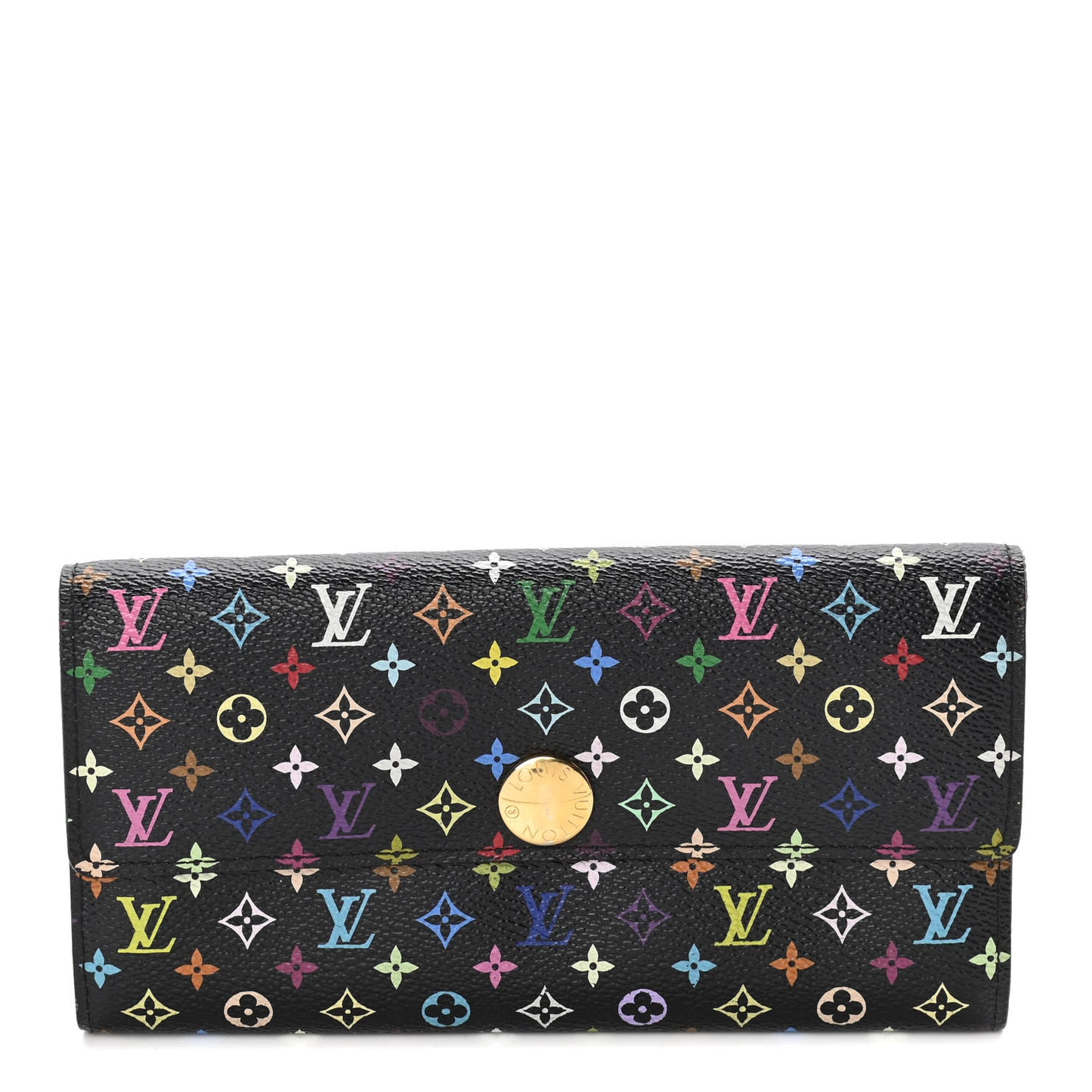 Monogram Multicolor Sarah Wallet Black