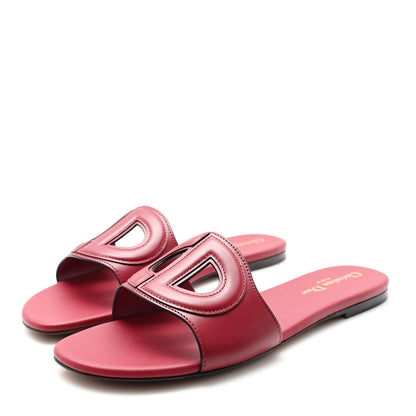 Christian Dior Lambskin Rubber Dioriviera Dioract Slide 35 White 40 Strawberry 4 of 9
