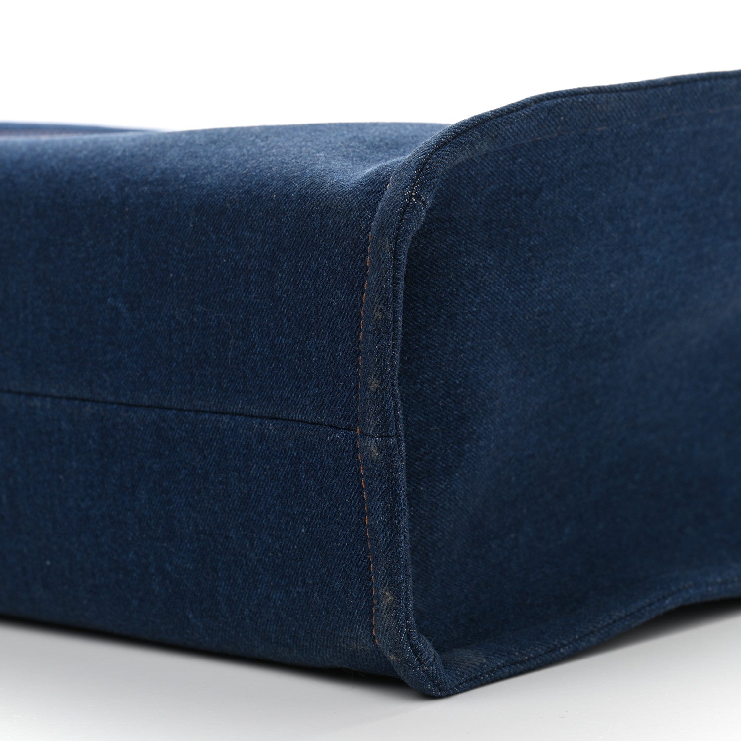 Celine Denim Horizontal Cabas Navy Tan 9 of 9