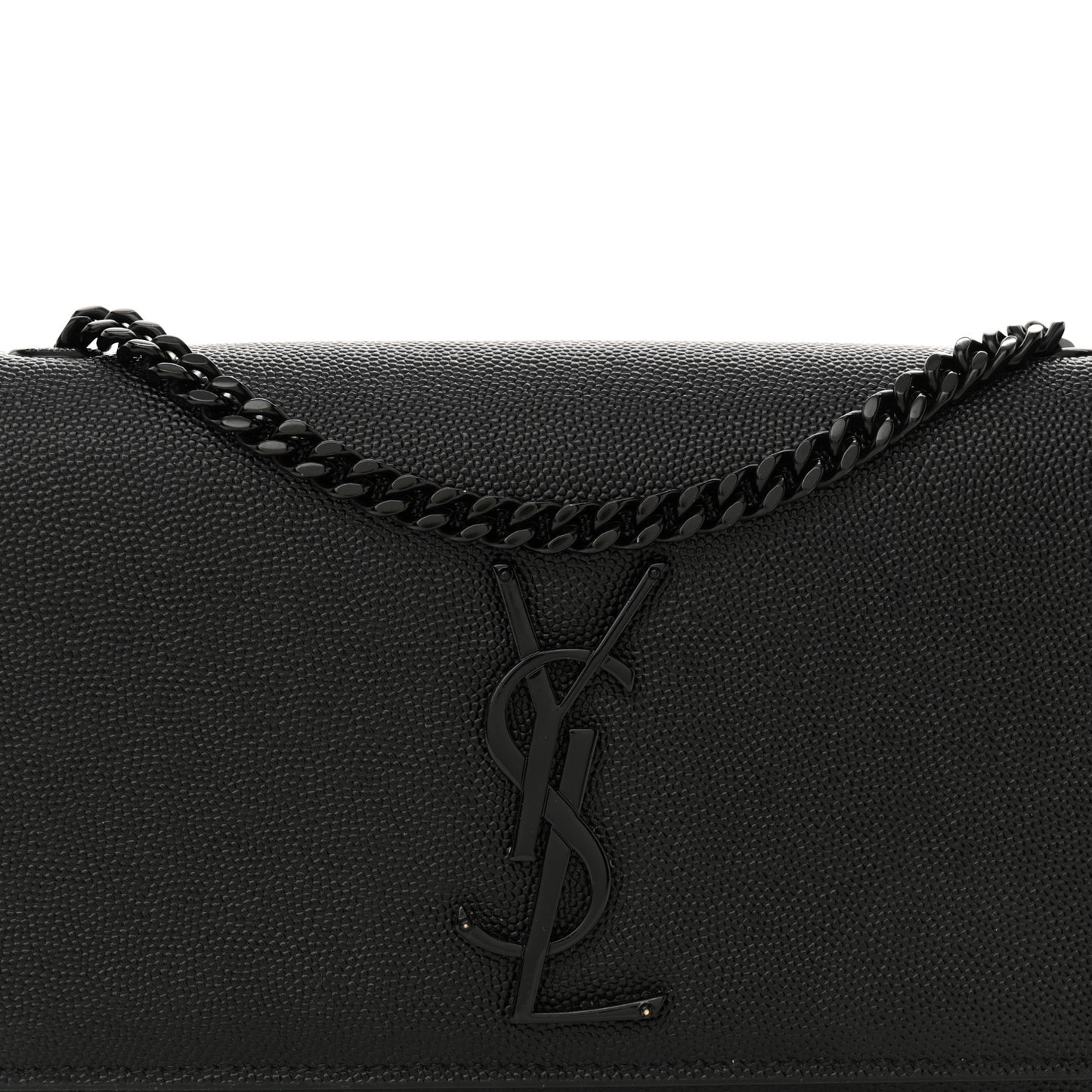Grain De Poudre Small Monogram Monochrome Kate Satchel Black