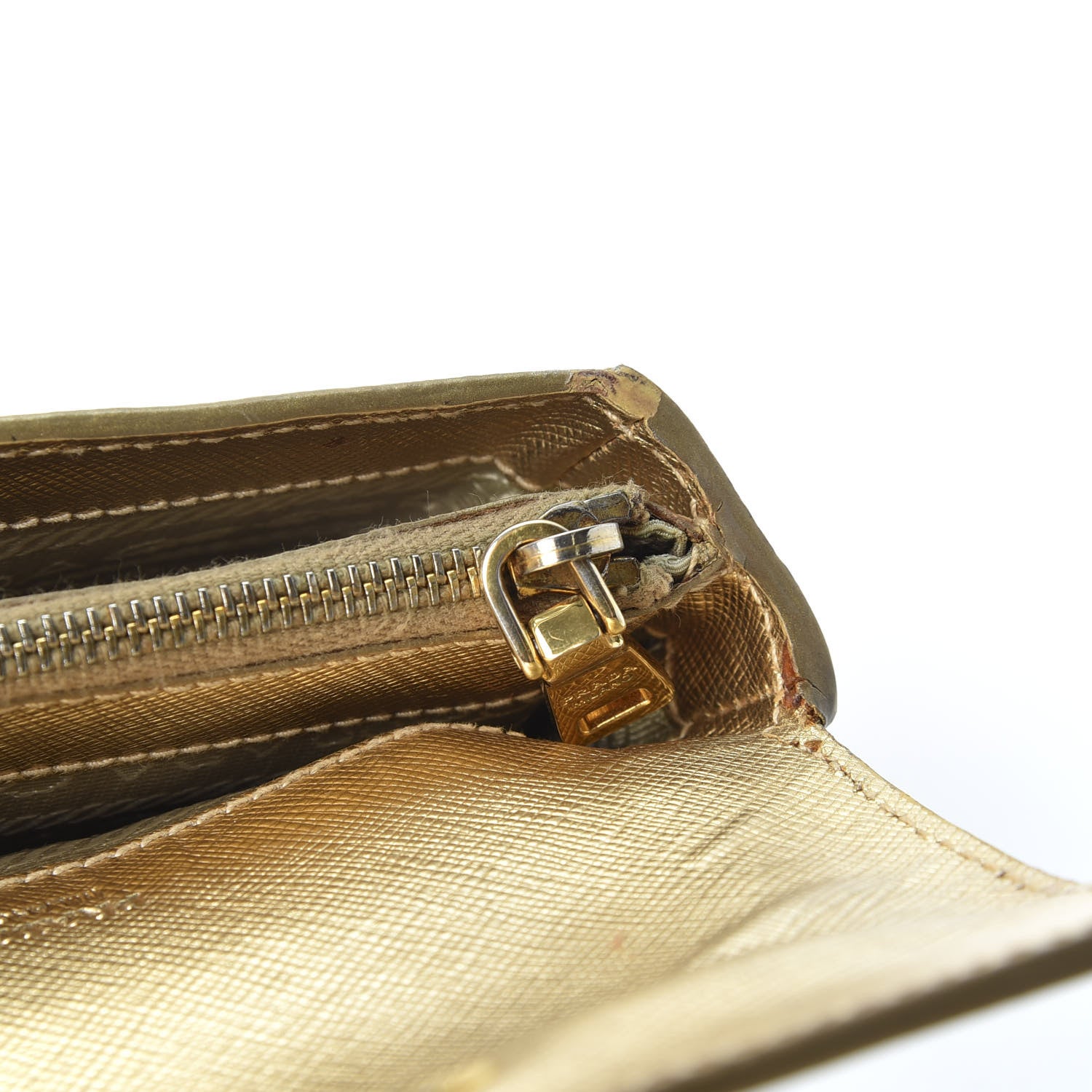 Prada Saffiano Box Clutch Platino 10 of 13