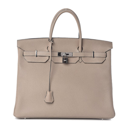 Hermes Togo Birkin 40 Gris Tourterelle 1 of 32