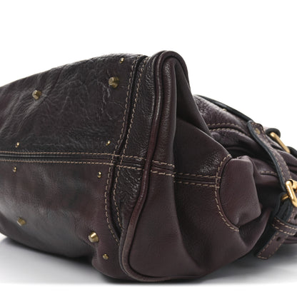 Chloe Grained Calfskin Paddington Tote Burgundy 10 of 10