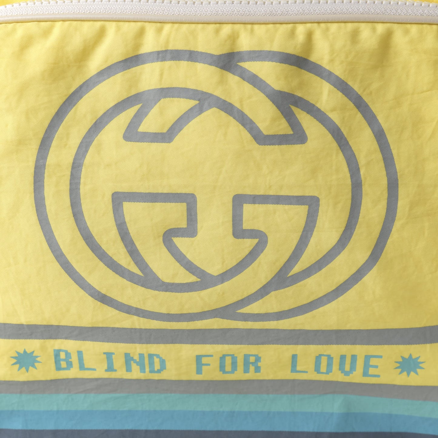 Nylon Twill Blind For Love Interlocking G Backpack Pastel Yellow Multicolor