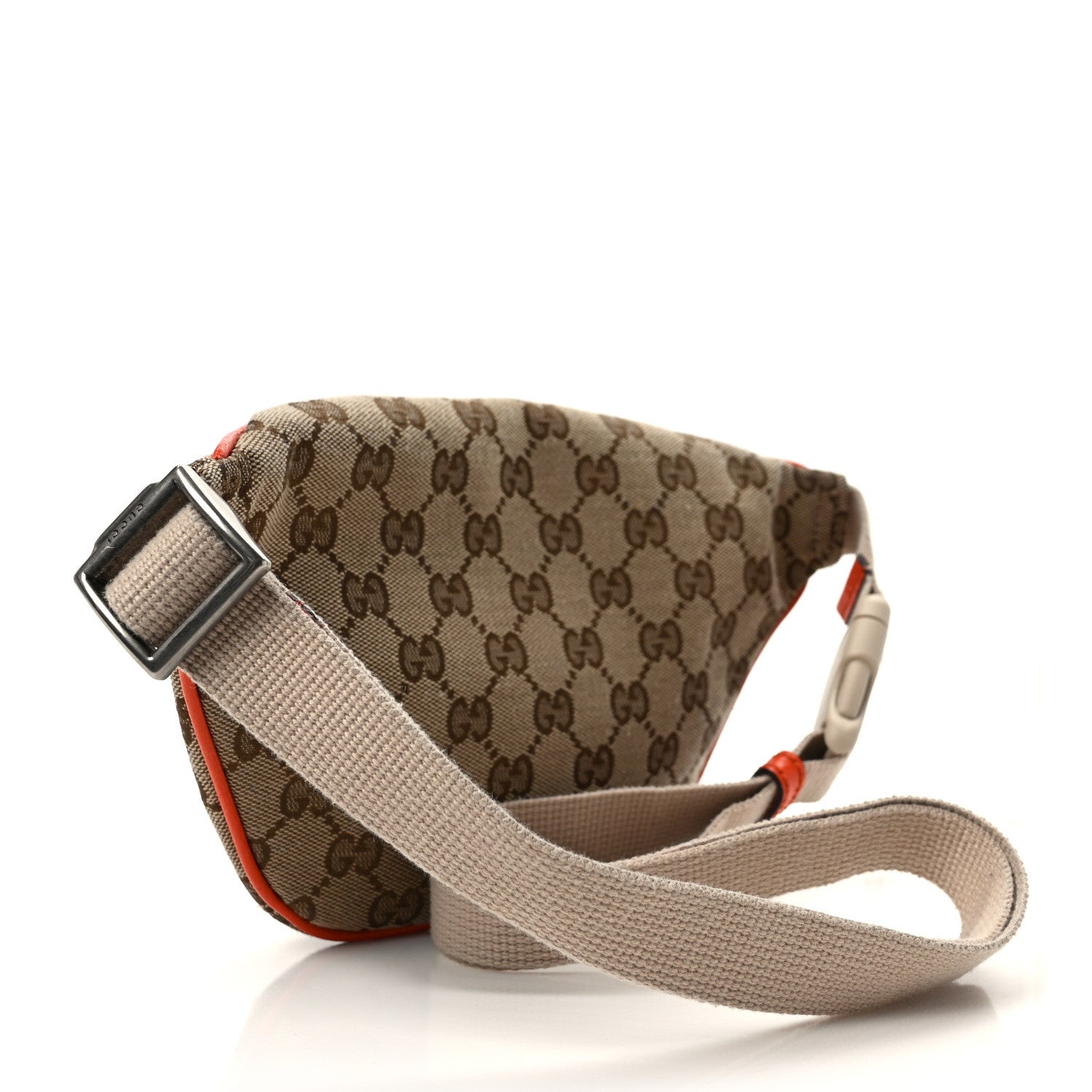 Gucci X THE NORTH FACE Monogram Textured Dollar Calfskin Embroidered Belt Bag Beige Ebony Mystic White Deep Orange 3 of 10