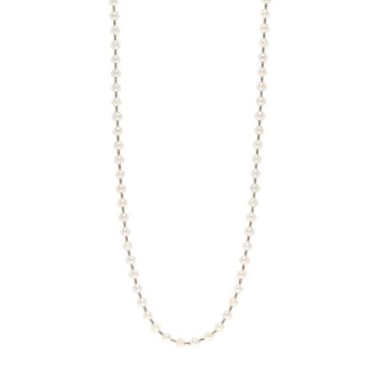 Tiffany Sterling Silver Pearl HardWear Long Necklace 1 of 5