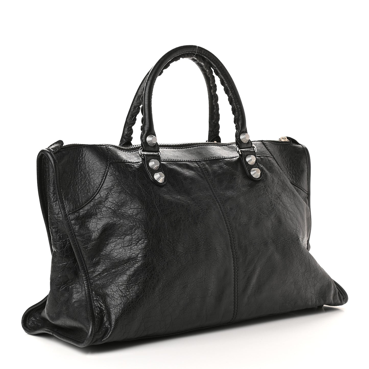 Agneau Giant 12 Silver Hardware Work Black
