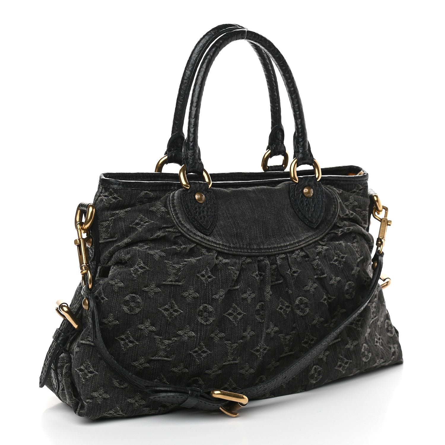 Louis Vuitton Denim Neo Cabby MM Black 3 of 10