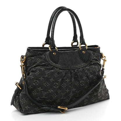 Louis Vuitton Denim Neo Cabby MM Black 3 of 10