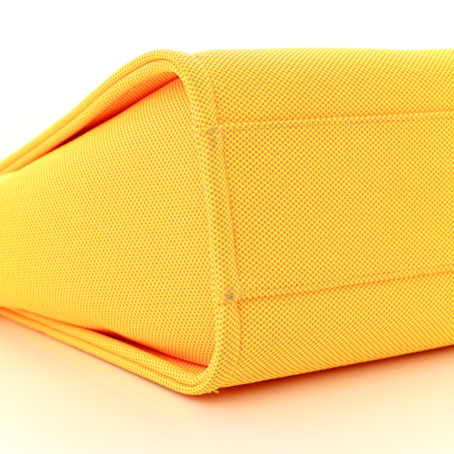 Chanel Mixed Fibers Small Deauville Tote Yellow Orange 9 of 10